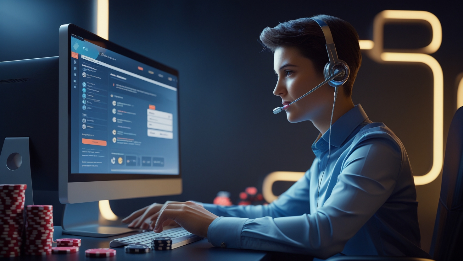 Image of support engeener at luckytrunk casino